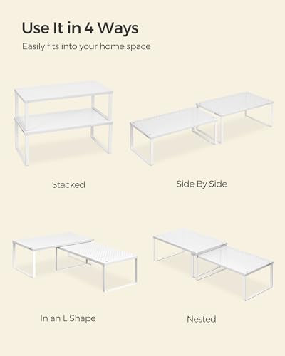 SONGMICS Set of 2 Metal Spice Racks, Stackable Expan | All Products - Image 8