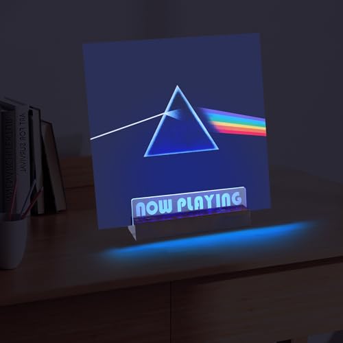 Now Playing Vinyl Record Stand - LED Light Vinyl Record - Image 7