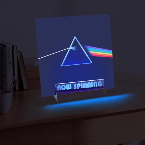 Now Spinning Vinyl Record Stand - Lighting Storage Holder - Image 7