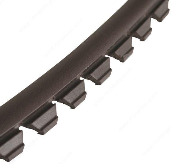 Sommerfeld's Dark Brown Rubber Glass Retainer For Securing Glass in your Cabinet Doors