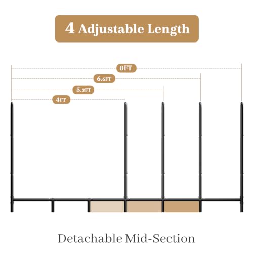 Firewood Rack 8FT Heavy Duty Metal Log Holder Stand for Fireplace - Image 8