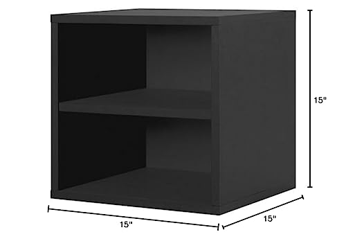 Foremost 327306 Modular Shelf Cube Storage System, Black - Image 3
