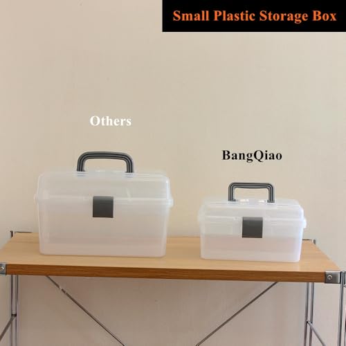 Clear Plastic Storage Container Box with Handle and Latch Lock - Image 7