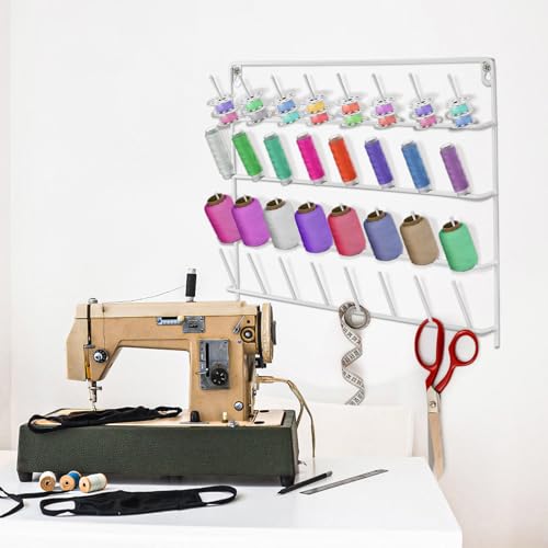 Tosnail 2 Pack 32 Spools Metal Thread Holder, Large Thread Racks - Image 8