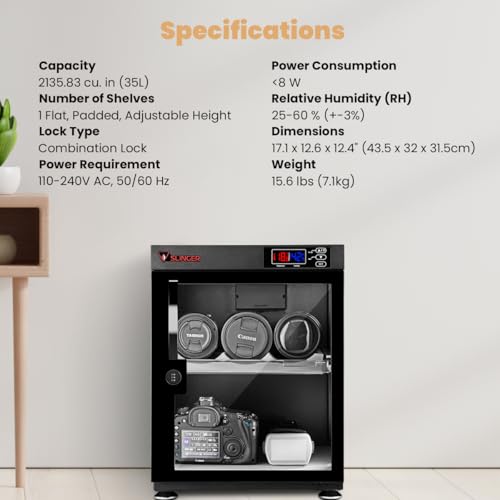 35L Electronic Dry Cabinet with Combination Lock - Image 8