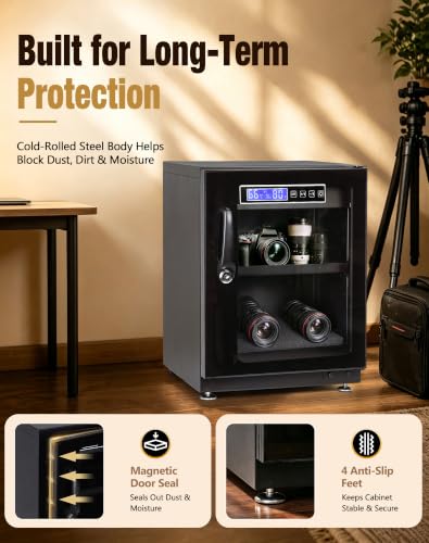 30L Camera Dry Cabinet, Electronic Dehumidifier Storage Cabinet - Image 8