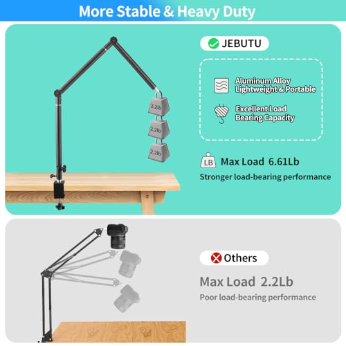 Heavy Duty Overhead Camera Desk Mount Stand 14.5"-41" with 1/4" - Image 8