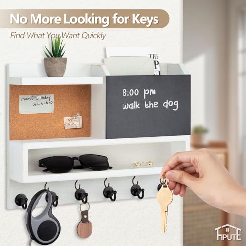 Key Holder for Wall Mount with Mail Organizer, Farmhouse - Image 7