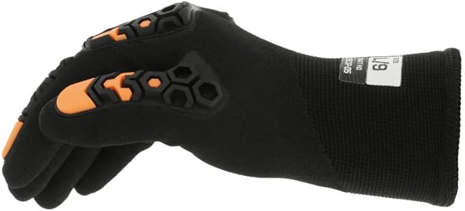 Mechanix Wear SpeedKnit M-Pact Thermal S5DP05 Gloves - Cold Weather Gloves for Protecting Hands - Insulated - Snug Fit - Touchscreen Capable - Machine Washable - Black - X-Large