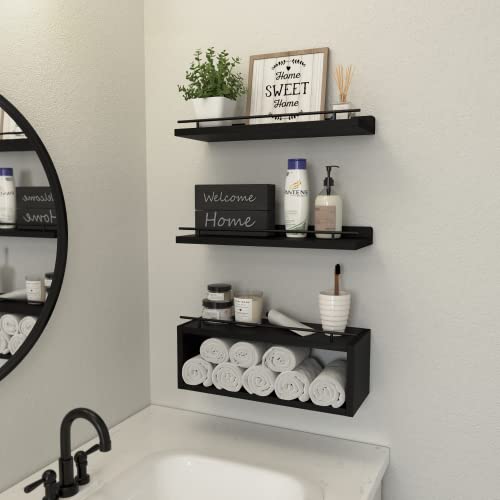 Floating Shelves for Wall with Cube Shelf, Wall Shelves - Image 7