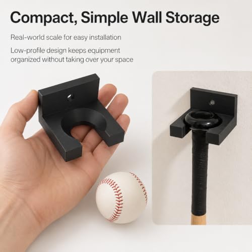 SplashNColor Baseball Bat Rack Compatible with Aluminum - Image 8
