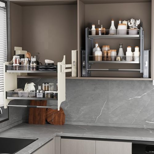 Pull Down Shelf Organizer, 22''~24'', Grey - Image 7