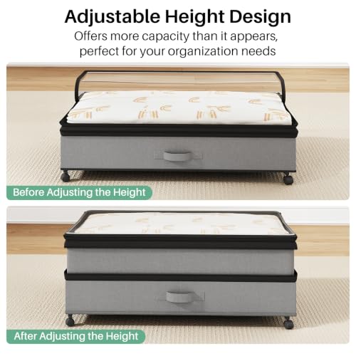 Kitstorack Under Bed Storage with Wheels 2Pack | Home Organization - Image 7