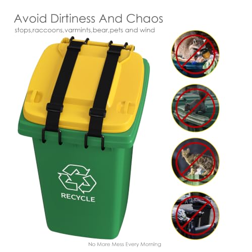 2Pcs Metal Non-Slip Double Claw Trash Can Lid Lock - Image 8