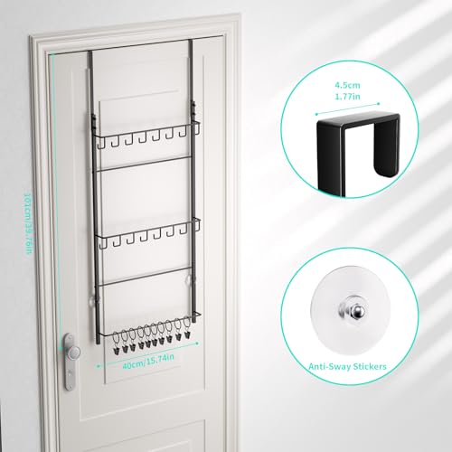 HapiRm Over Door Hat Rack - 3 Tier Wall Mounted Hat - Image 7