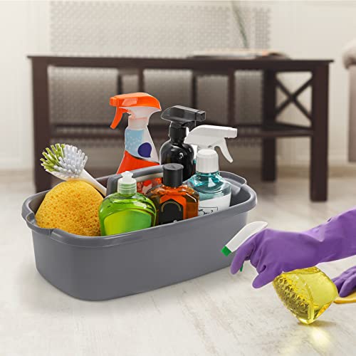 TOPZEA 2 Pack Cleaning Supplies Caddy, Large Plastic Cleaning - Image 8
