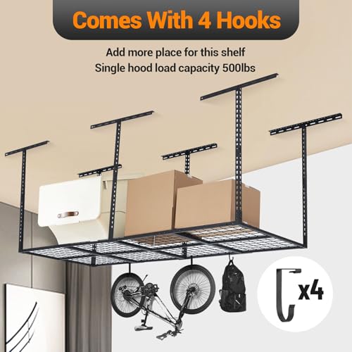 GarveeHome Garage Ceiling Storage Racks - Heavy Duty, 96'' * 36'' - Image 8