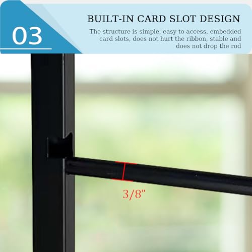 5 Tier Metal Ribbon Organizer Rack for Countertop Craft - Image 7