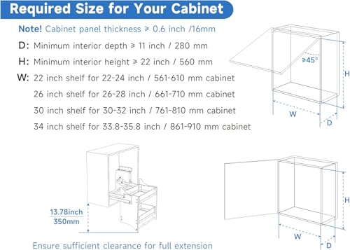 Pull Down Shelf for Kitchen Upper Cabinet, Heavy Duty - Image 7