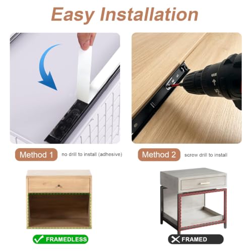 2 Pack Pull Out Cabinet Organizer Slide Out Storage - Image 7
