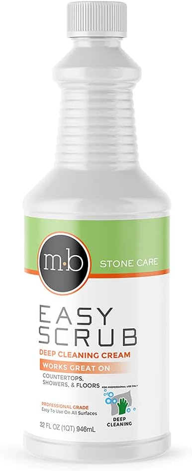 Easy Scrub - Natural Stone Deposit Remover - Commecial Grade Surcface Cleaner - Removes Suface Haze, Spills, And Residues - 32oz