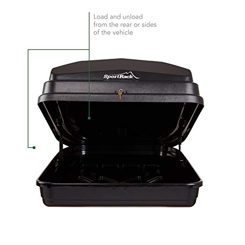 SportRack Vista XL Rear Opening Cargo Box,Black - Image 7