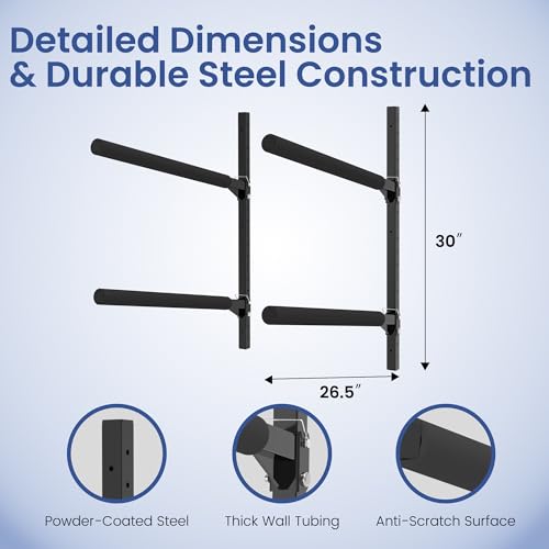 Heavy-Duty Kayak Wall Rack, 200 lb Per Level, 2-4 Tier - Image 7