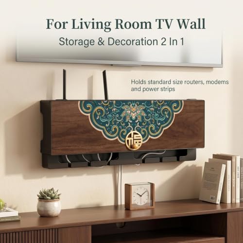 Wall Mounted Router Storage Box,WiFi Router Hidden Storage Box - Image 8