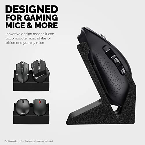BRAINWAVZ Desktop Dual PC Mouse Stand Holder, Suitab | All Products - Image 7