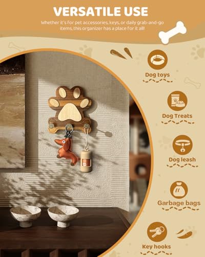 MTERSN Dog Leash Holder for Wall for Dog Walking | Home Organization - Image 7