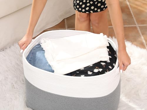 20x12x16 Inch Cottonphant Extra Large Rectangular Basket, Open - Image 8