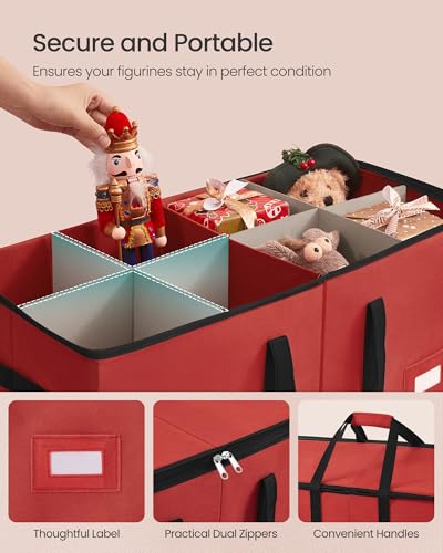 SONGMICS Christmas Storage Box for 15-Inch Figurines - Image 6