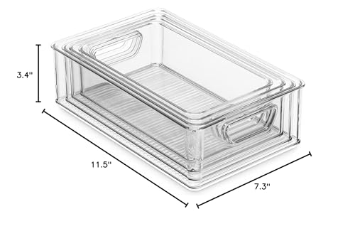 Munfix Set Of 16 Refrigerator Organizer Bins - Plastic Pantry - Image 8