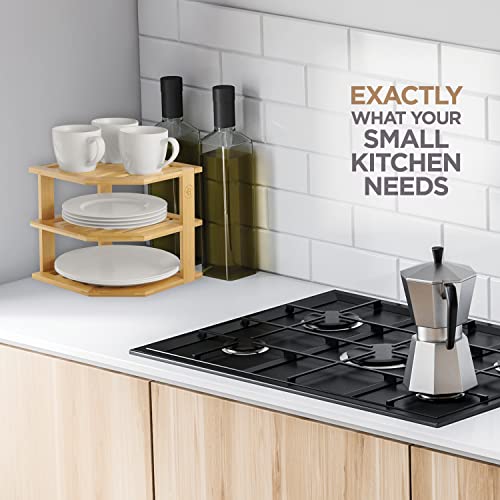 Bambüsi 3-Tier Corner Shelf, Kitchen Cabinet Organiz | All Products - Image 8