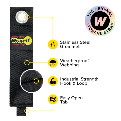 Heavy-Duty Wrap-It Storage Straps, 17-inch (6 Pack) - Image 7