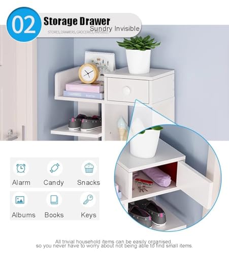 8 Tiers Shoe Rack Narrow Shoe Organizer for Closet Entryway, Tall - Image 8