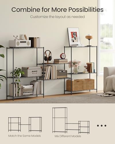 SONGMICS 4-Tier Bathroom Shelf, Storage Rack for Small Space - Image 7