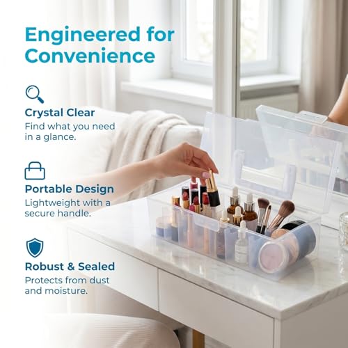 Clear Plastic Seed Organizer Box with Dividers 11 | Home Organization - Image 8