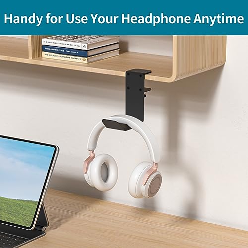 Clamp-On Under Desk Headphone Holder/Backpack Hook/PC - Image 8