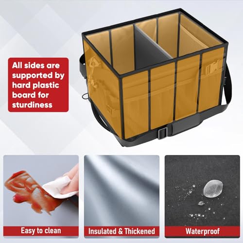 Grill Caddy with Lid, Foldable BBQ Caddy with Paper Towel Holder - Image 7