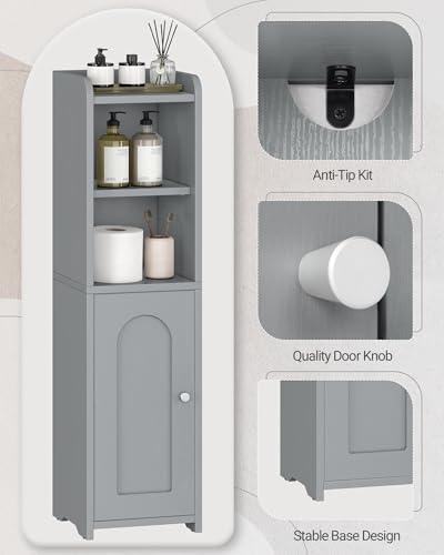 Hzuaneri Bathroom Storage Cabinet, Narrow Toilet Paper - Image 7