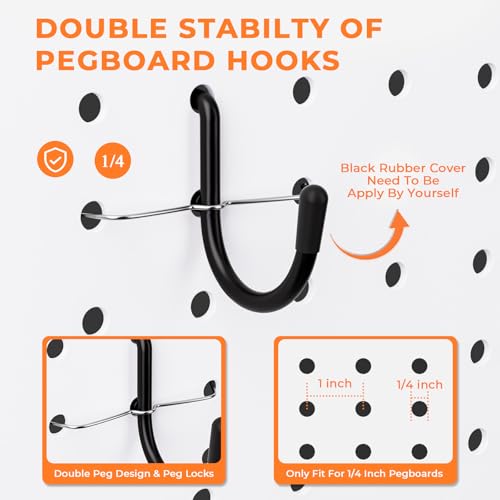 INCLY 220PCS Pegboard Accessories Organizer Kit for 1/4 - Image 7