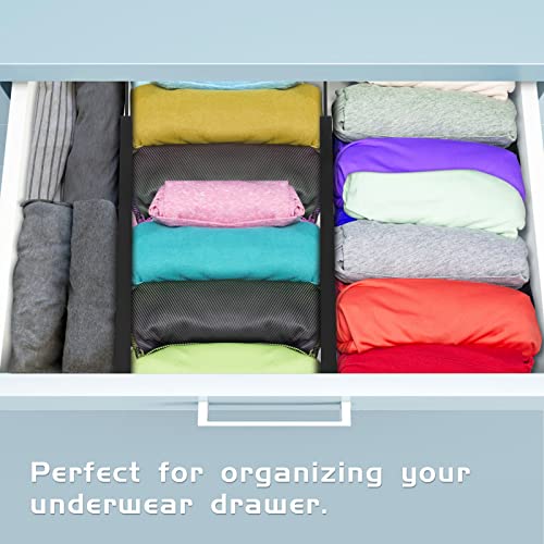 4 Pack Bamboo Drawer Dividers 2.6" High, Adjustable from 12 Inch - Image 8