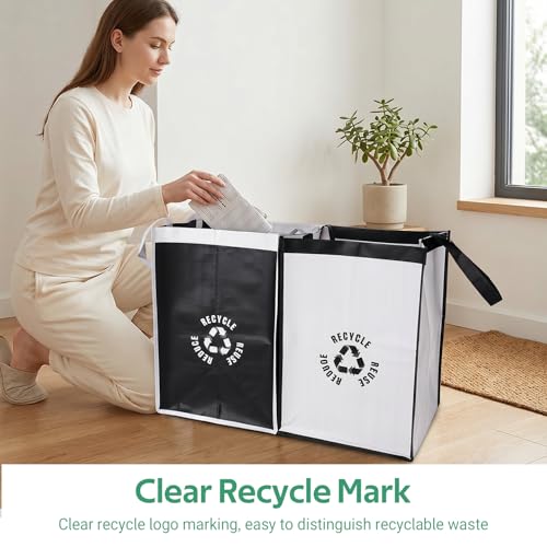 2-piece Set Of Recycling Bags for Kitchen, Reusable Waste Sorting - Image 8