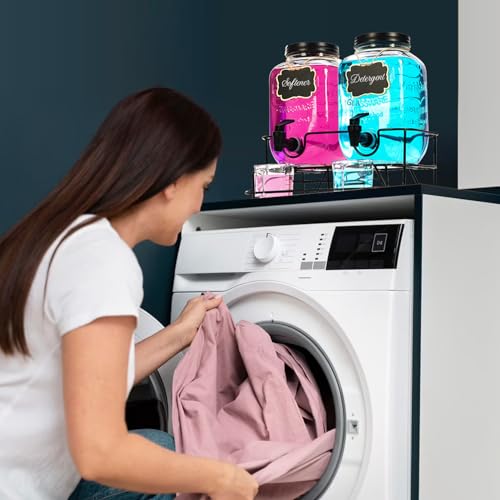 2 Sets 1 Gallon Laundry Detergent Dispenser with Stand - Image 7