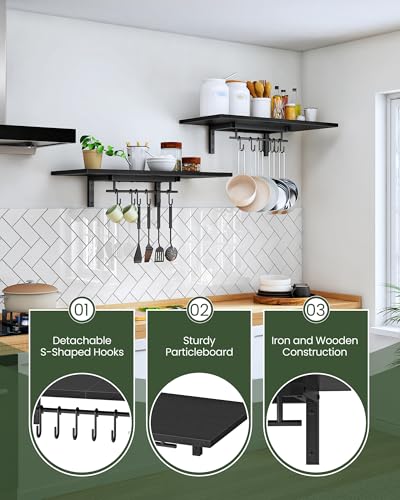 CHOEZON Wall-Mounted Pot Racks, Set of 2 Hanging Pot | All Products - Image 8