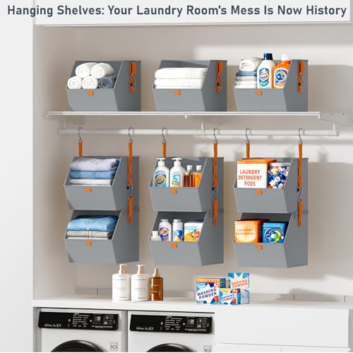 DIMJ 4-Tier Hanging Closet Organizer, Modular Bins for RVs - Image 7