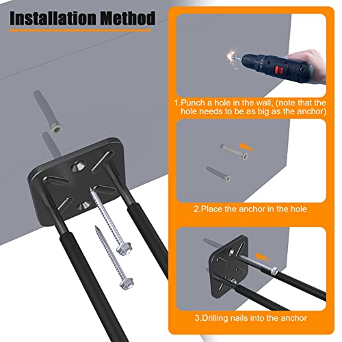 Garage Hooks 12.4 Inch Heavy Duty Garage Metal Hooks - Image 7
