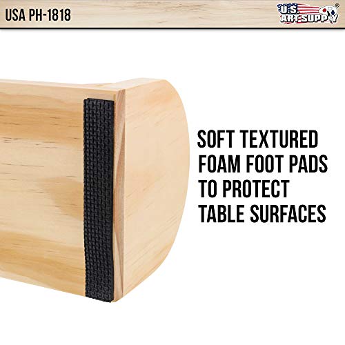 U.S. Art Supply 18" Wooden Tabletop Easel Paper Roll Holder - Image 6