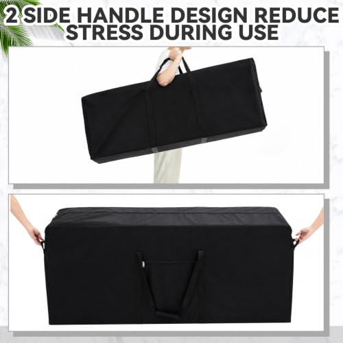 1 Pcs 50 x 15 x 25 Inch, 304 L Large Storage Duffle Bag Black - Image 7